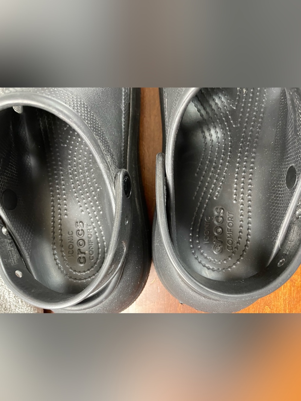 Crocs Classic Extra Thick Soled Clog Shoes Unisex Sandals Black Men 8 Women 10 - Picture 4 of 13